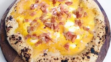 Pizza carbonara